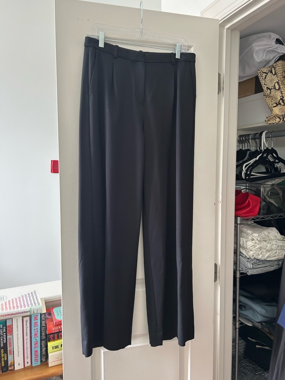 J. Crew Essential Wide-Leg Black Pants, US8